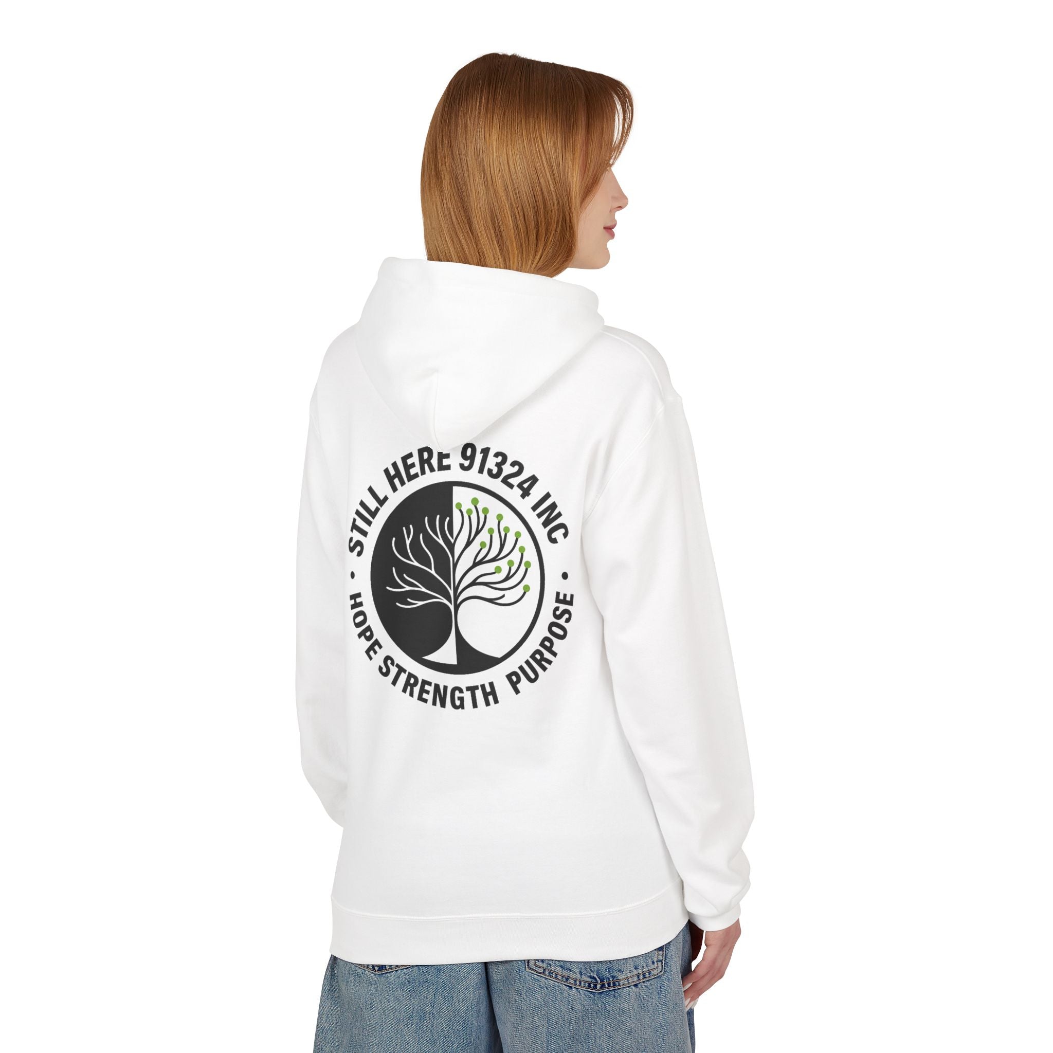 Unisex Fleece Hoodie - Hope Strength Purpose Design