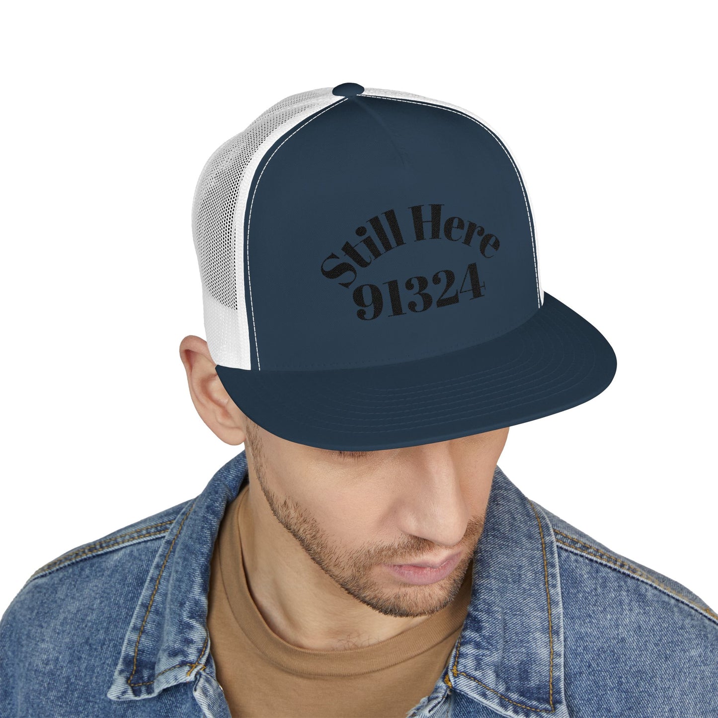 Embroidered 5 Panel Trucker Cap - Casual Cool, Perfect for Outdoors, Festivals, or Everyday Wear, Gift for Him/Her