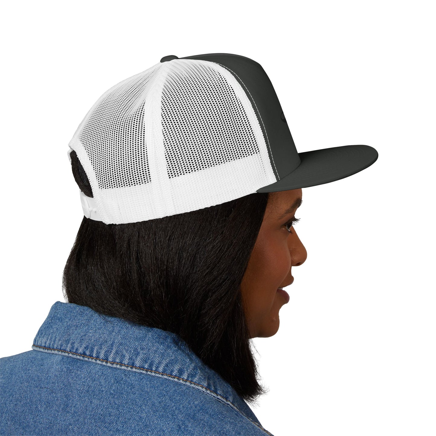 Embroidered 5 Panel Trucker Cap - Casual Cool, Perfect for Outdoors, Festivals, or Everyday Wear, Gift for Him/Her