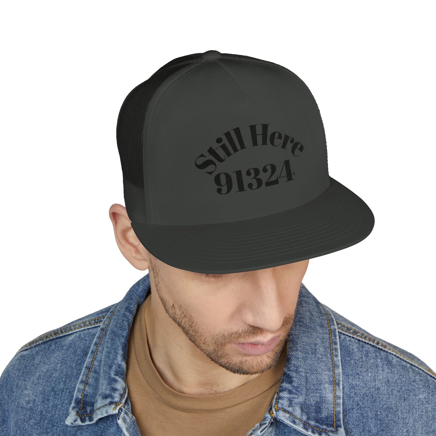 Embroidered 5 Panel Trucker Cap - Casual Cool, Perfect for Outdoors, Festivals, or Everyday Wear, Gift for Him/Her