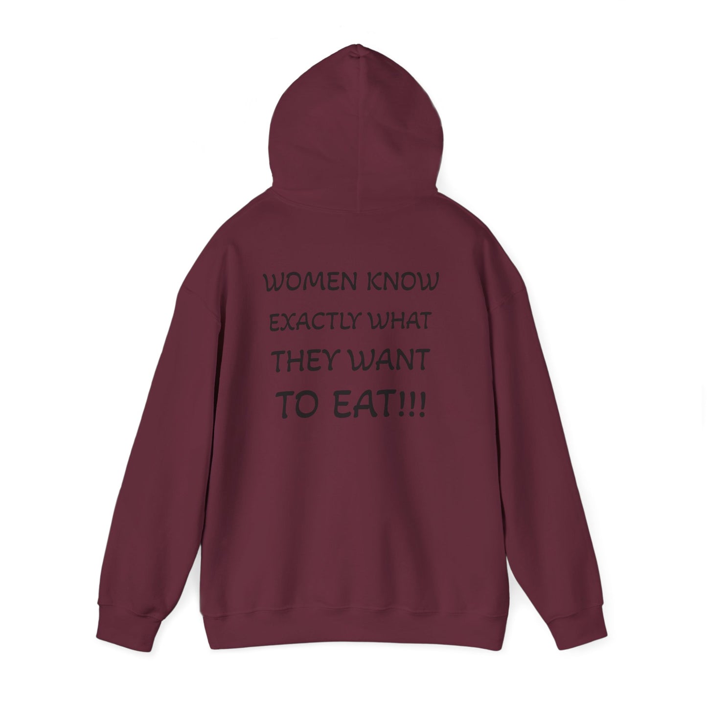 Funny Women's Food Humor Hoodie, Gift for Food Lovers, Cozy Sweatshirt for Casual Wear, Perfect for Birthdays, Holidays, or Parties