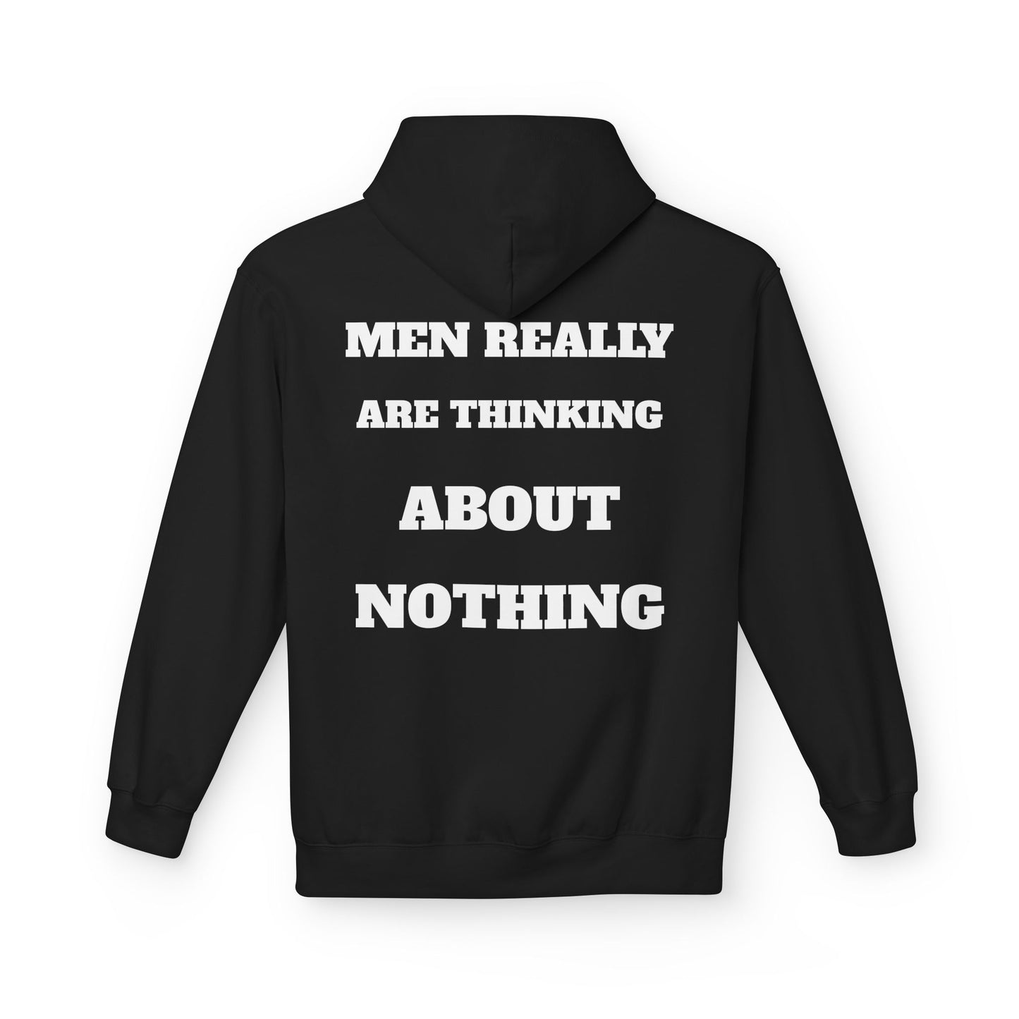 Men's Thoughtful Fleece Hoodie, Unisex Casual Wear, Gift for Him, Funny Hoodie, Comfortable Everyday Styling