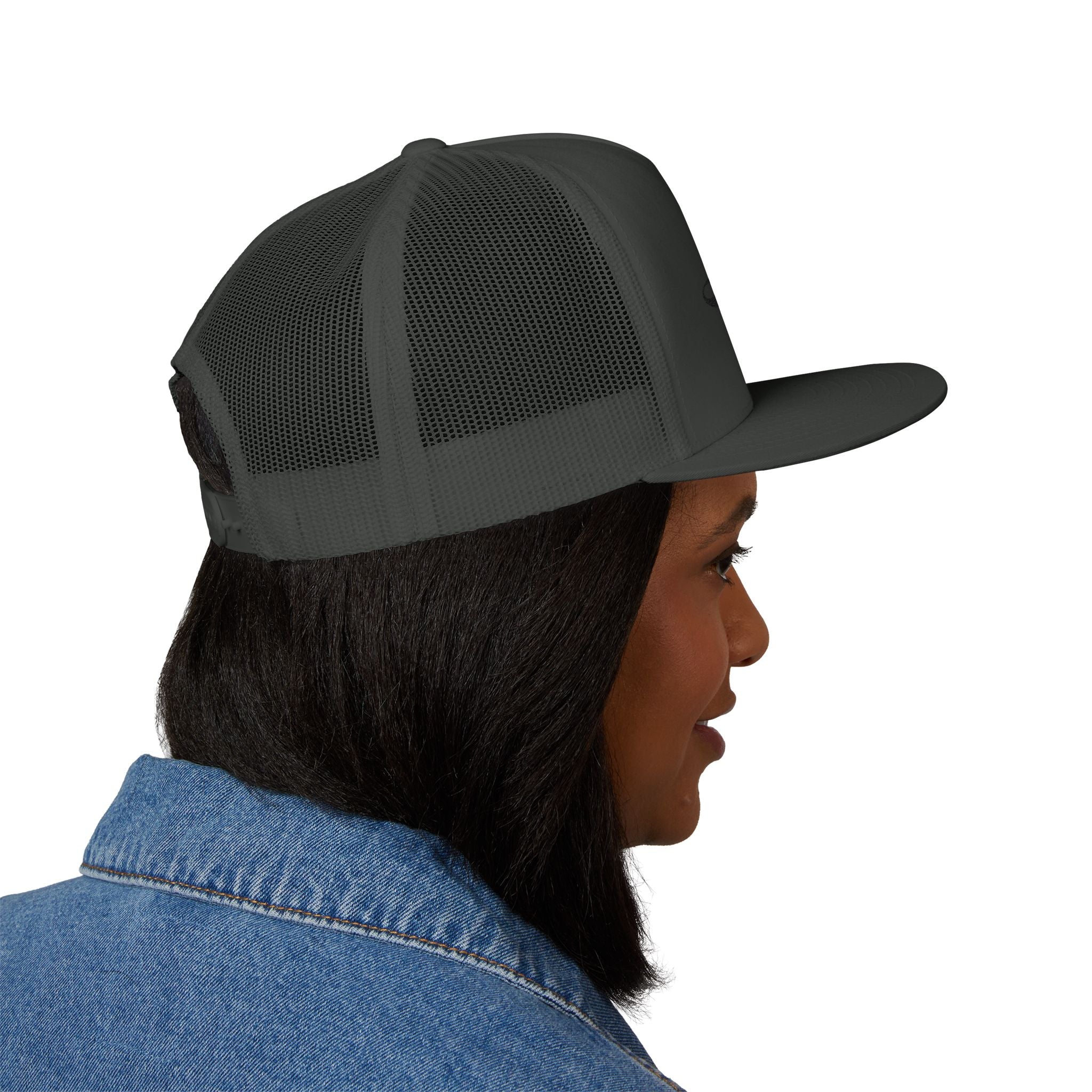 Embroidered 5 Panel Trucker Cap - Casual Cool, Perfect for Outdoors, Festivals, or Everyday Wear, Gift for Him/Her