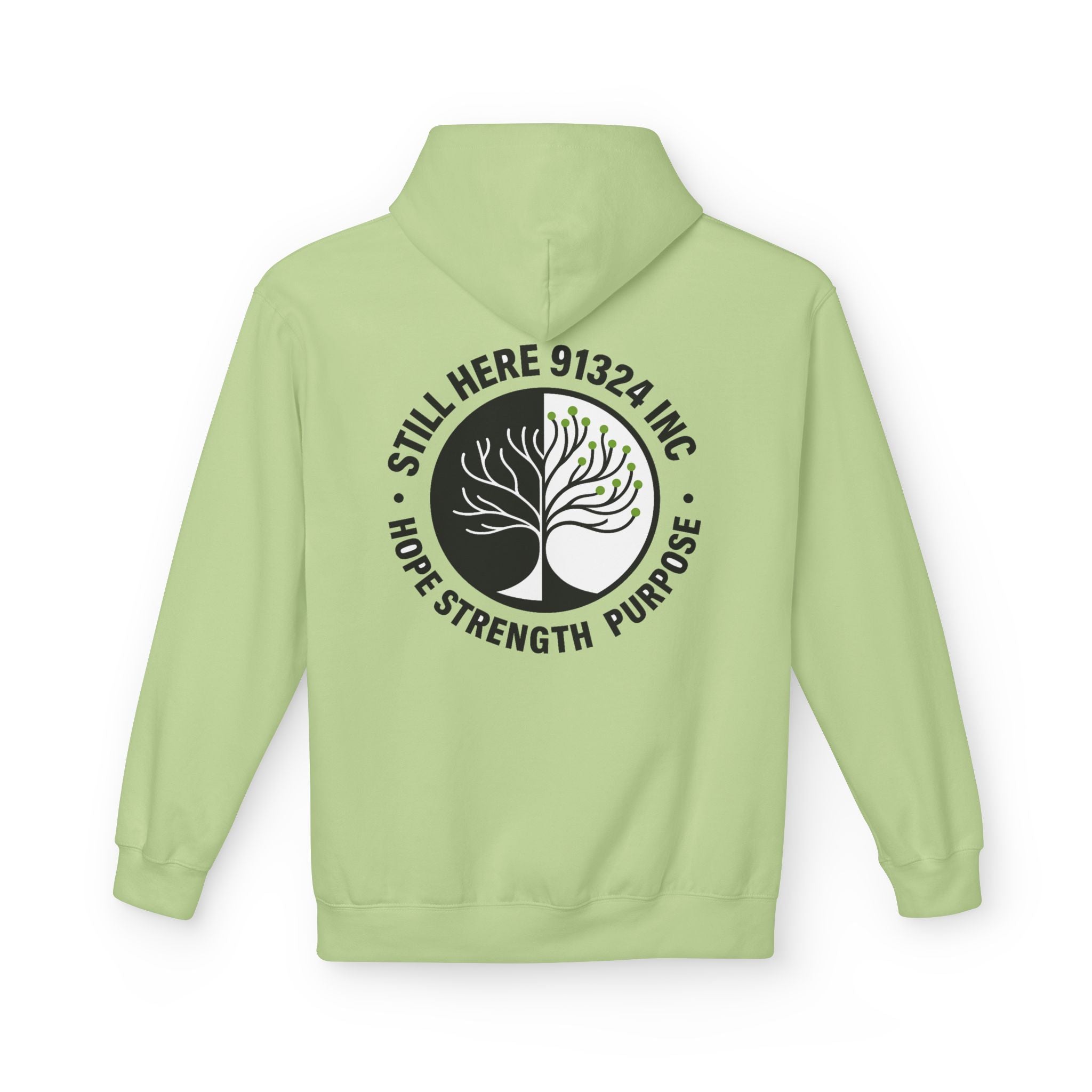 Unisex Fleece Hoodie - Hope Strength Purpose Design