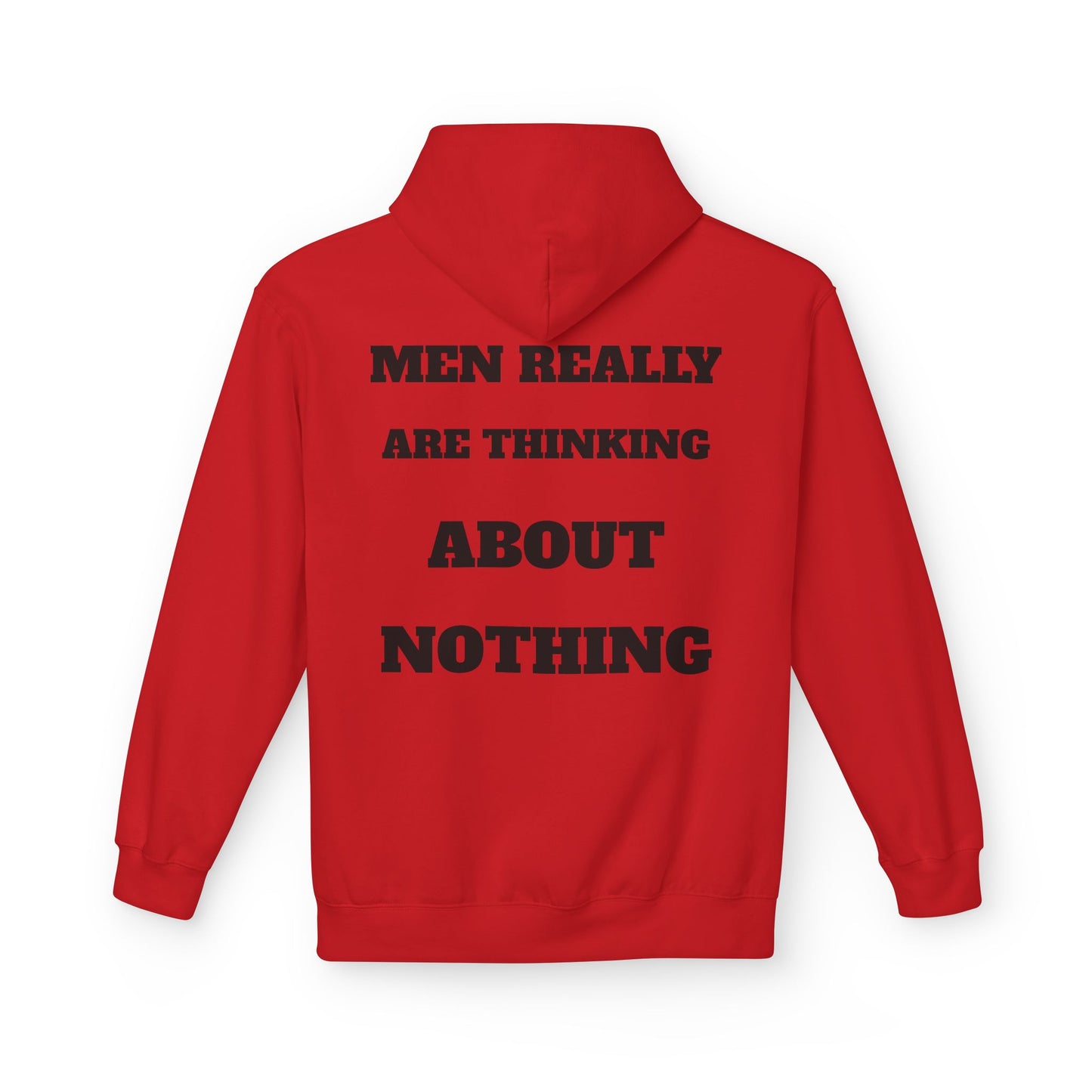 Men's Thoughtful Fleece Hoodie, Unisex Casual Wear, Gift for Him, Funny Hoodie, Comfortable Everyday Styling