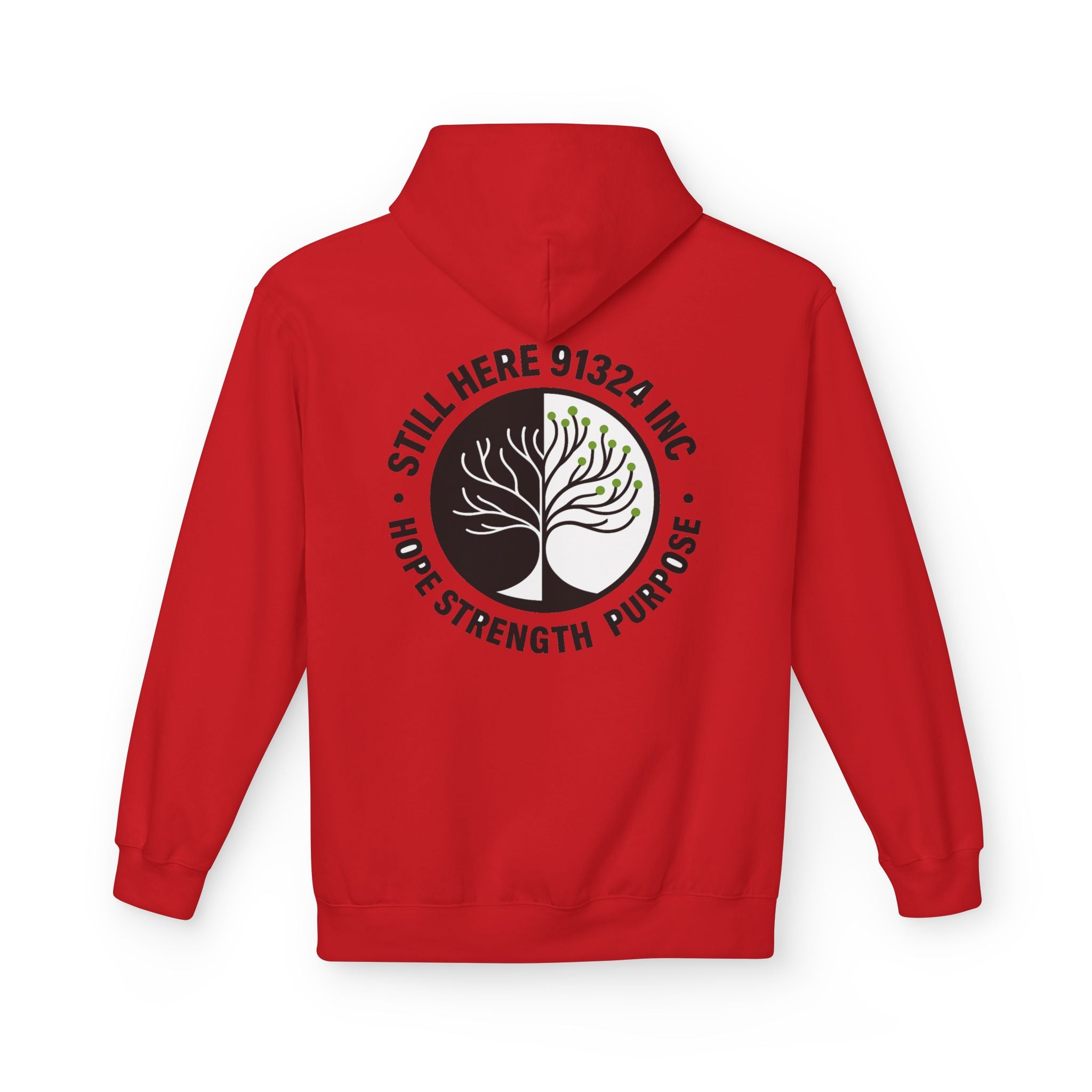 Unisex Fleece Hoodie - Hope Strength Purpose Design