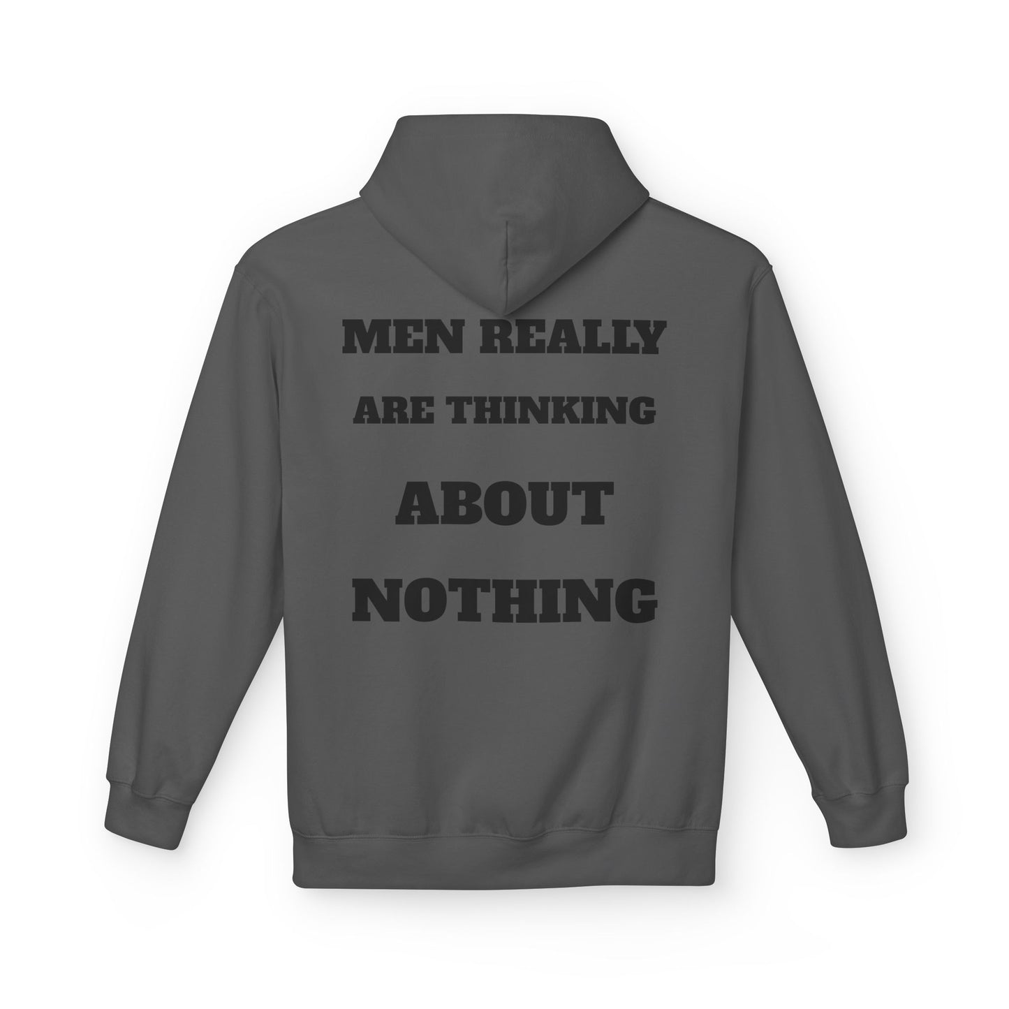 Men's Thoughtful Fleece Hoodie, Unisex Casual Wear, Gift for Him, Funny Hoodie, Comfortable Everyday Styling