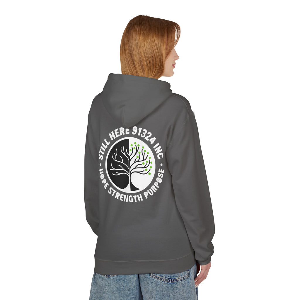 Unisex Fleece Hoodie - Hope Strength Purpose Design