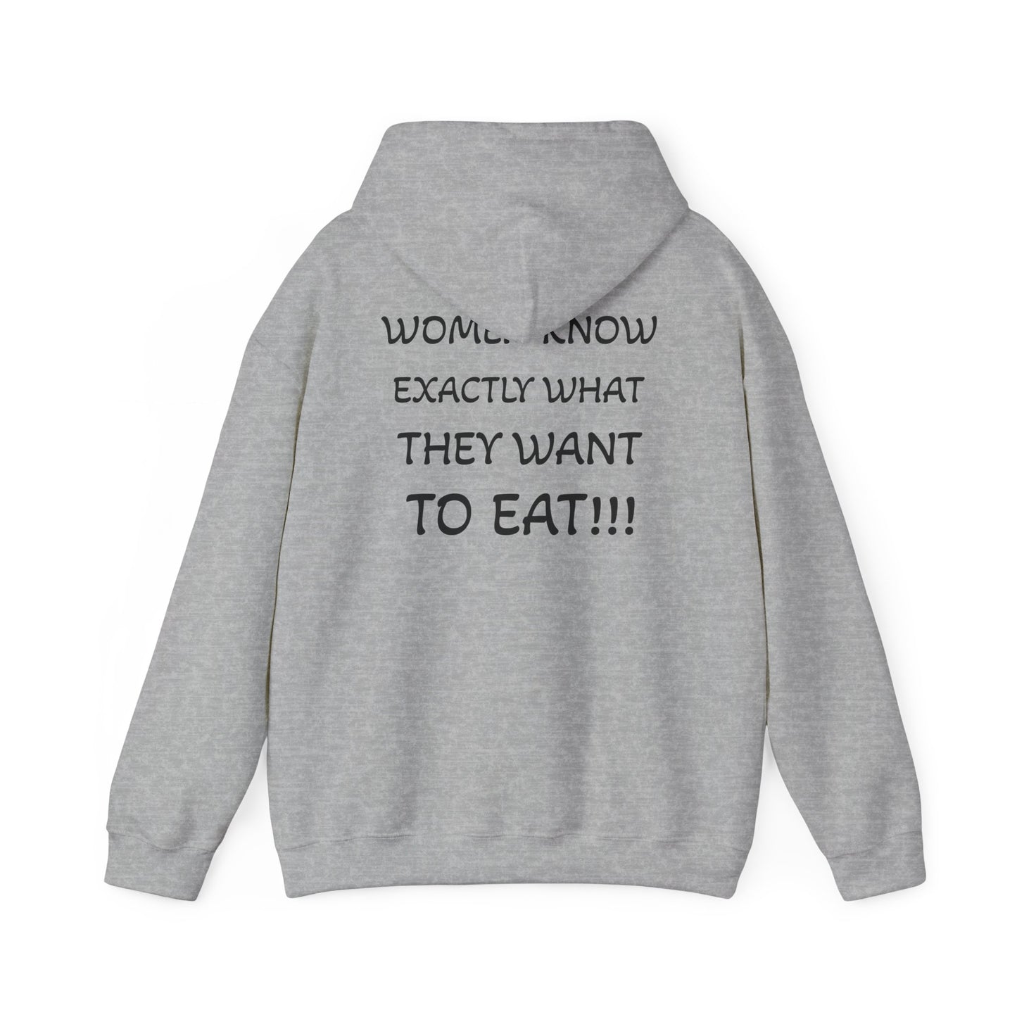 Funny Women's Food Humor Hoodie, Gift for Food Lovers, Cozy Sweatshirt for Casual Wear, Perfect for Birthdays, Holidays, or Parties