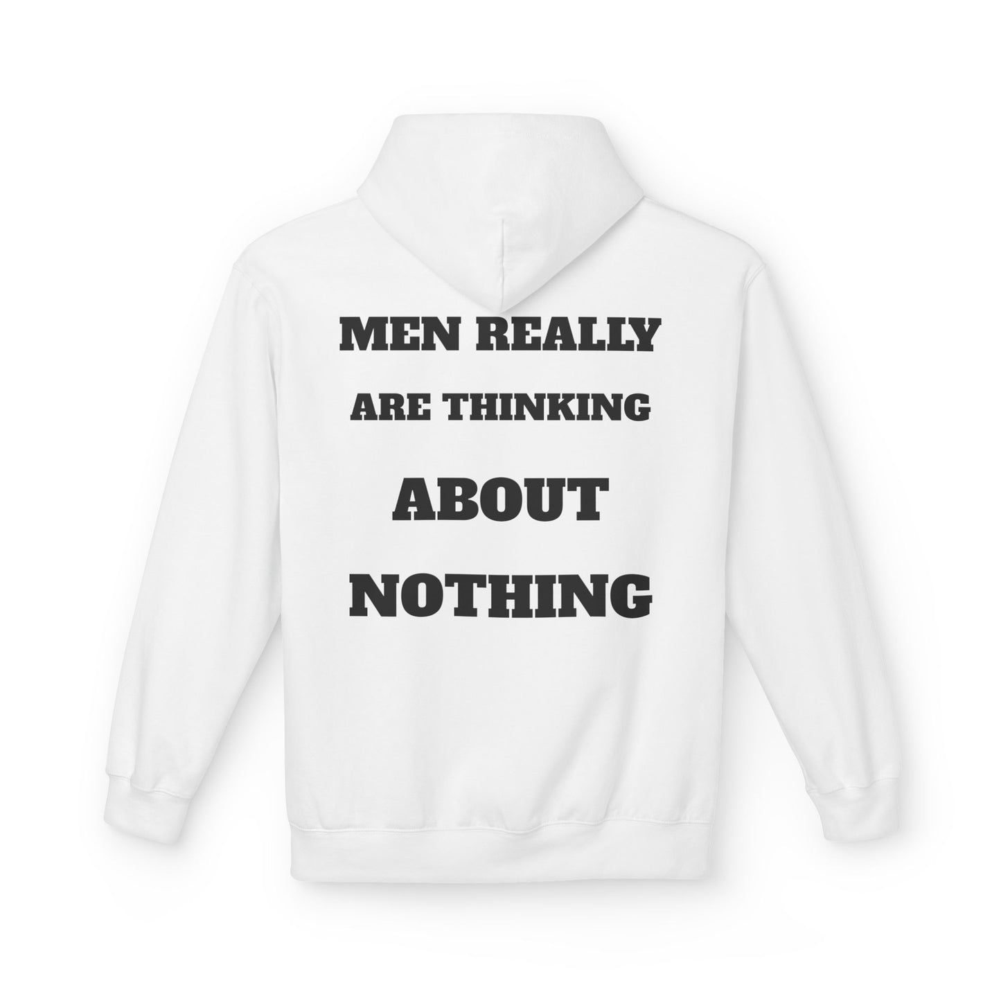 Men's Thoughtful Fleece Hoodie, Unisex Casual Wear, Gift for Him, Funny Hoodie, Comfortable Everyday Styling