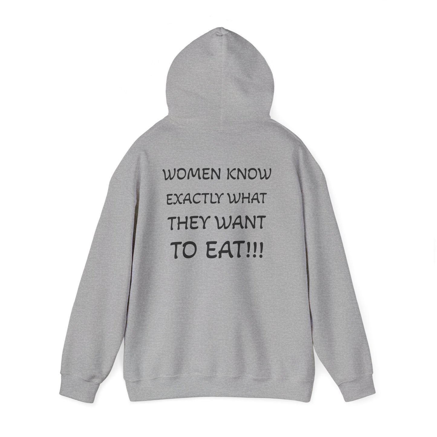 Funny Women's Food Humor Hoodie, Gift for Food Lovers, Cozy Sweatshirt for Casual Wear, Perfect for Birthdays, Holidays, or Parties