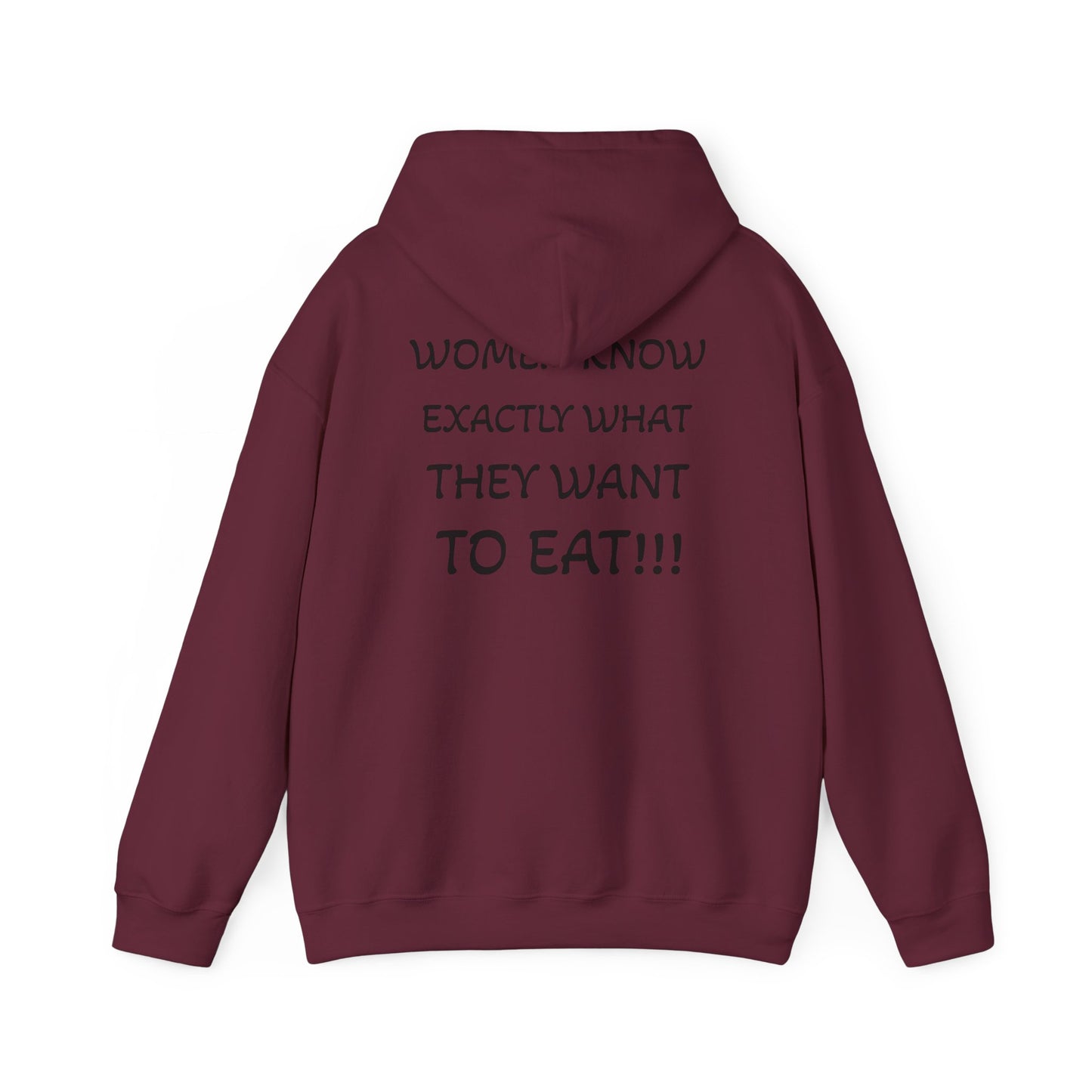 Funny Women's Food Humor Hoodie, Gift for Food Lovers, Cozy Sweatshirt for Casual Wear, Perfect for Birthdays, Holidays, or Parties