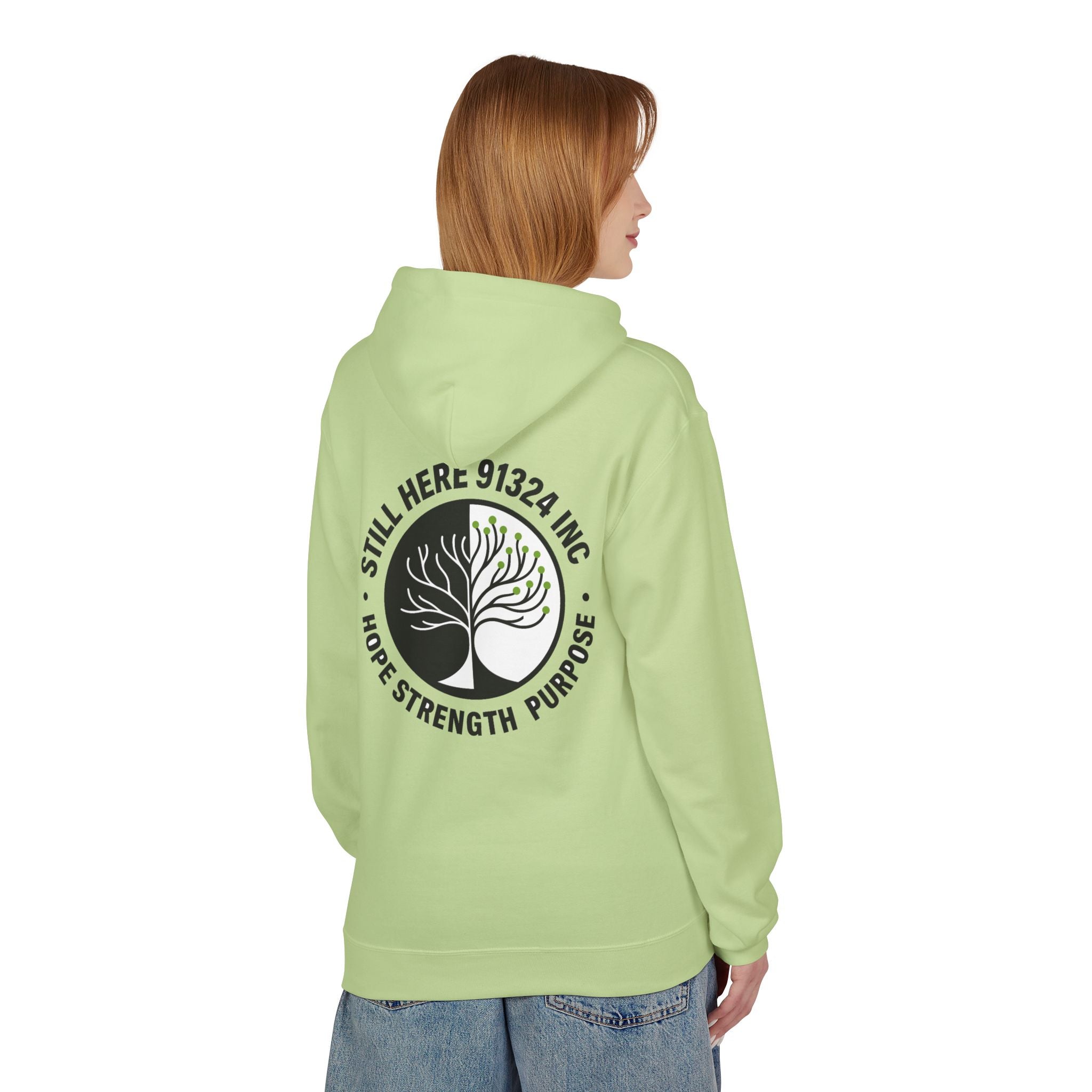 Unisex Fleece Hoodie - Hope Strength Purpose Design