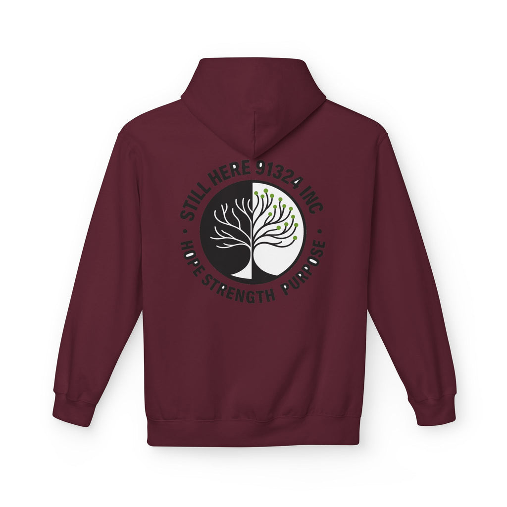 Unisex Fleece Hoodie - Hope Strength Purpose Design