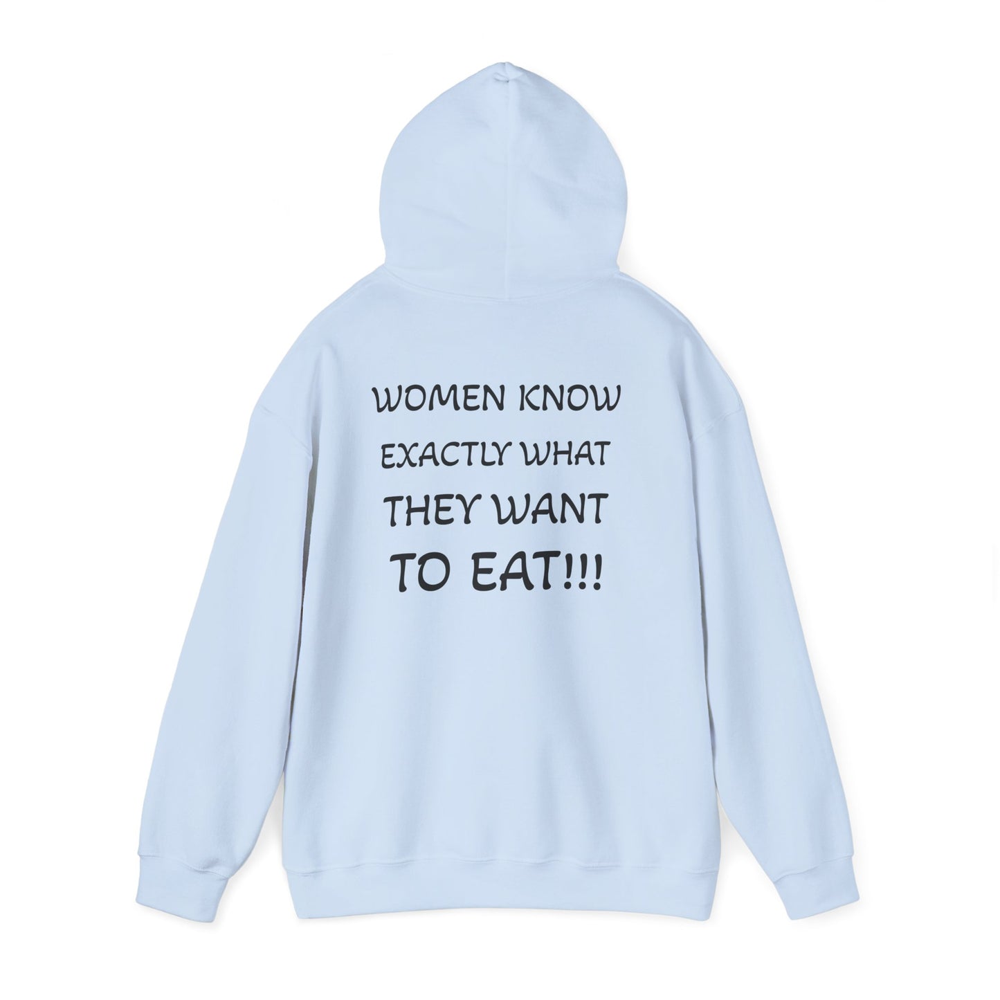 Funny Women's Food Humor Hoodie, Gift for Food Lovers, Cozy Sweatshirt for Casual Wear, Perfect for Birthdays, Holidays, or Parties