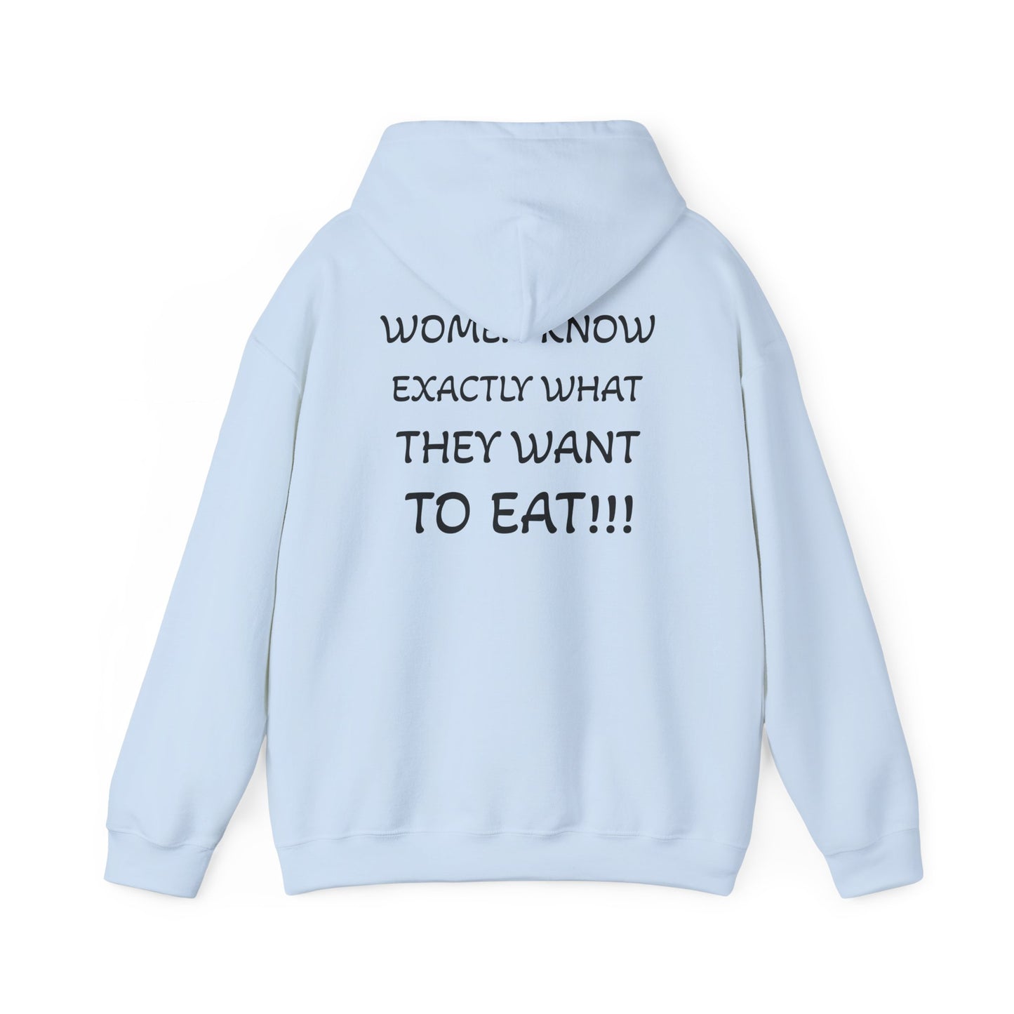 Funny Women's Food Humor Hoodie, Gift for Food Lovers, Cozy Sweatshirt for Casual Wear, Perfect for Birthdays, Holidays, or Parties