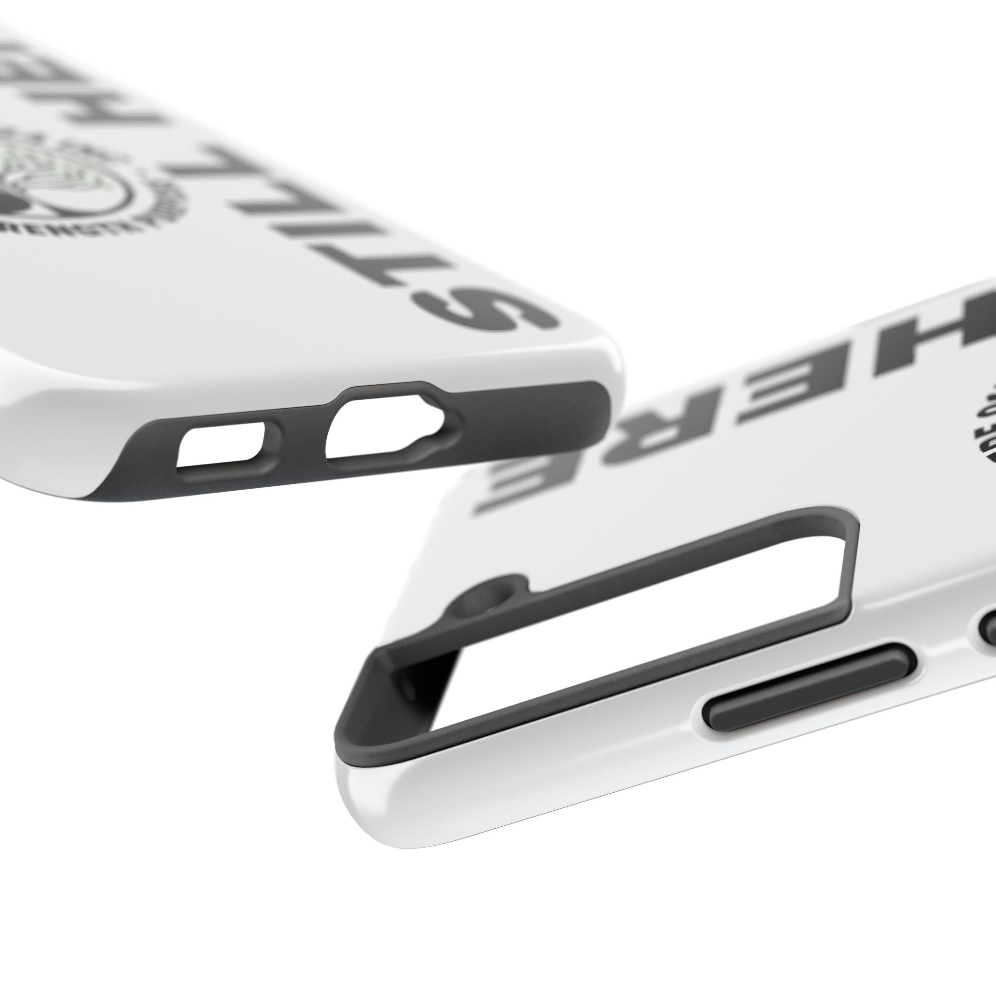 Stylish Tough Phone Cases - 'Still Here' Design, Durable Protection, Gifts for Teens, Motivational Accessories, Phone Cover, Trendy Style