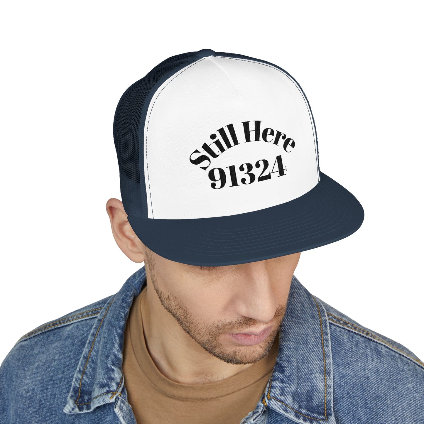 Embroidered 5 Panel Trucker Cap - Casual Cool, Perfect for Outdoors, Festivals, or Everyday Wear, Gift for Him/Her