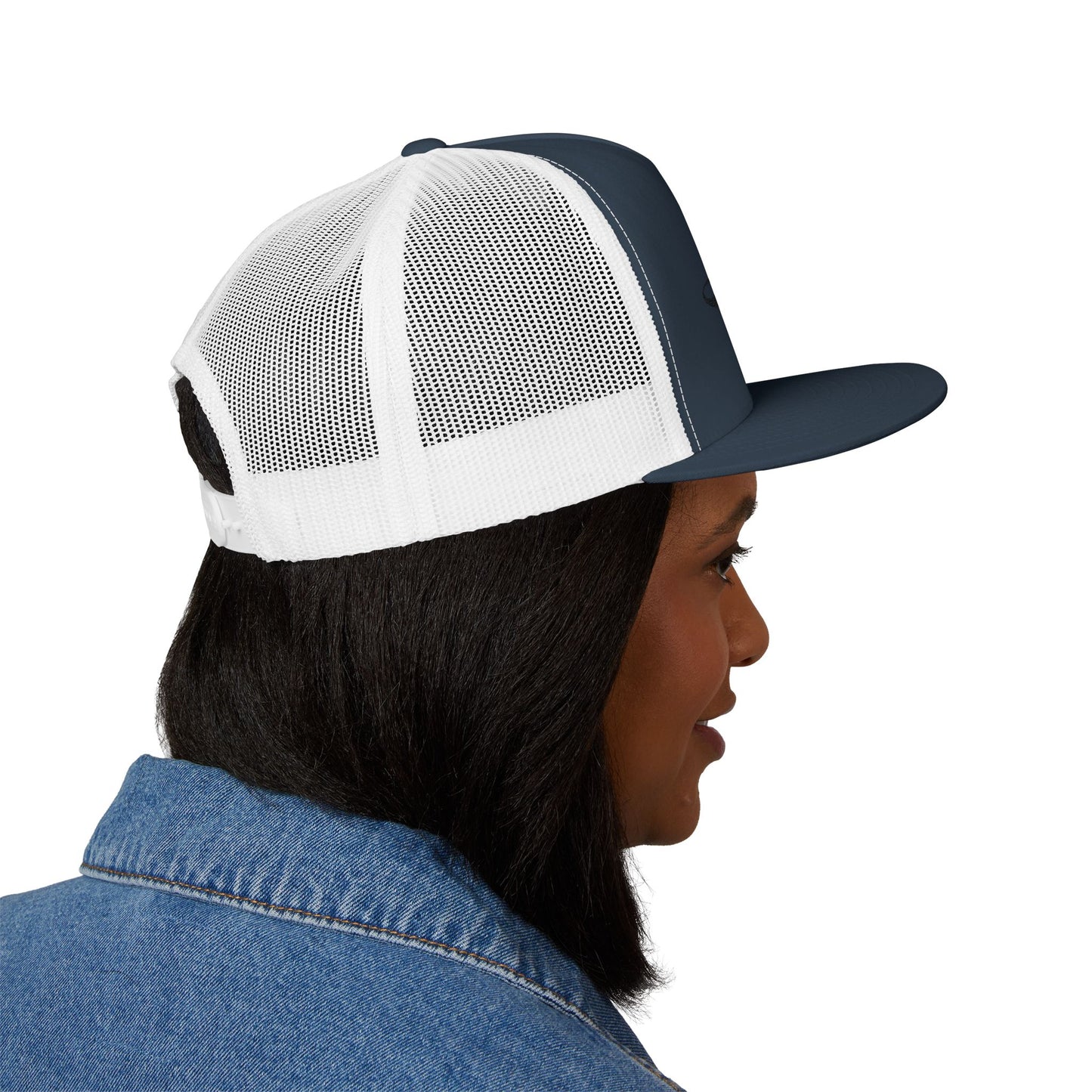Embroidered 5 Panel Trucker Cap - Casual Cool, Perfect for Outdoors, Festivals, or Everyday Wear, Gift for Him/Her