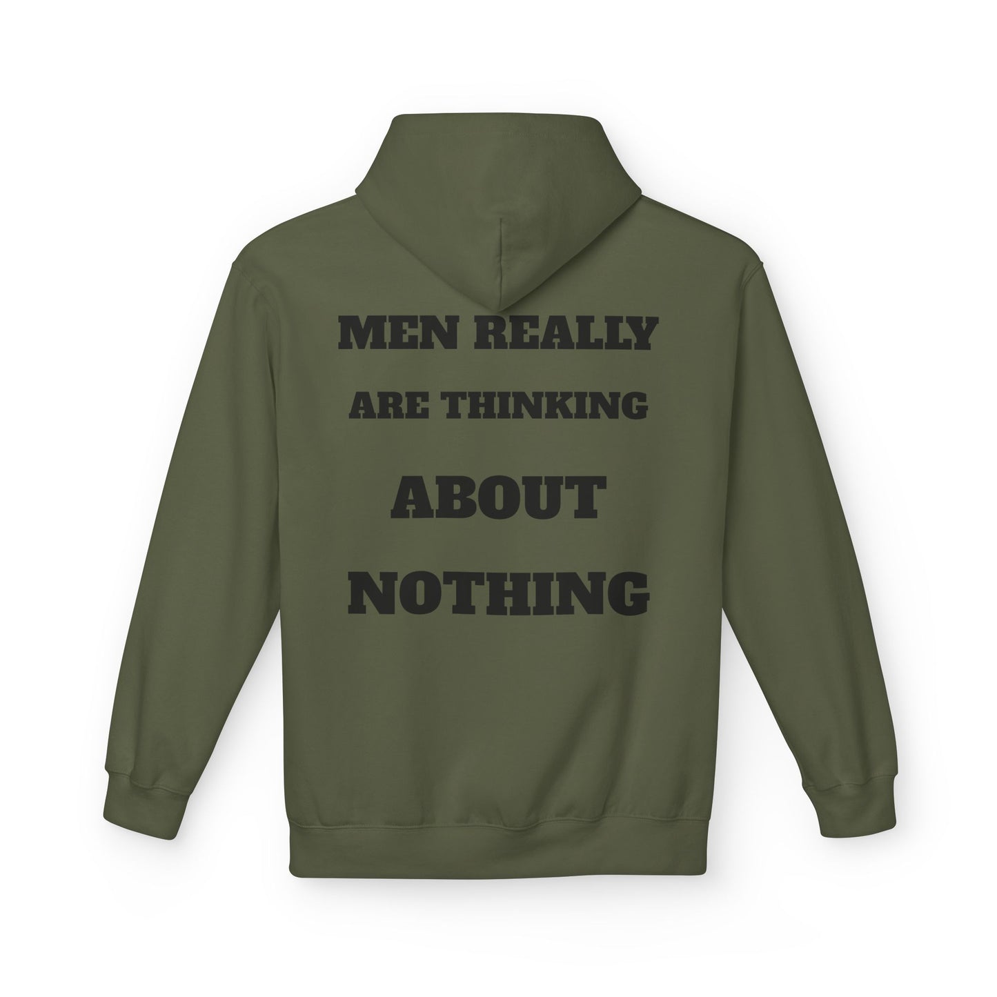 Men's Thoughtful Fleece Hoodie, Unisex Casual Wear, Gift for Him, Funny Hoodie, Comfortable Everyday Styling