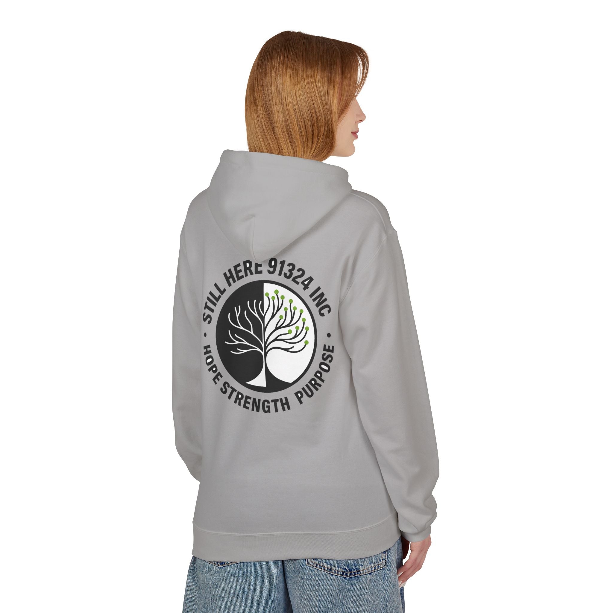 Unisex Fleece Hoodie - Hope Strength Purpose Design