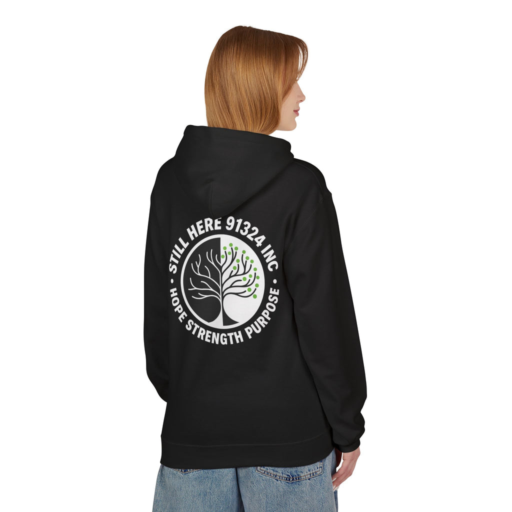 Unisex Fleece Hoodie - Hope Strength Purpose Design