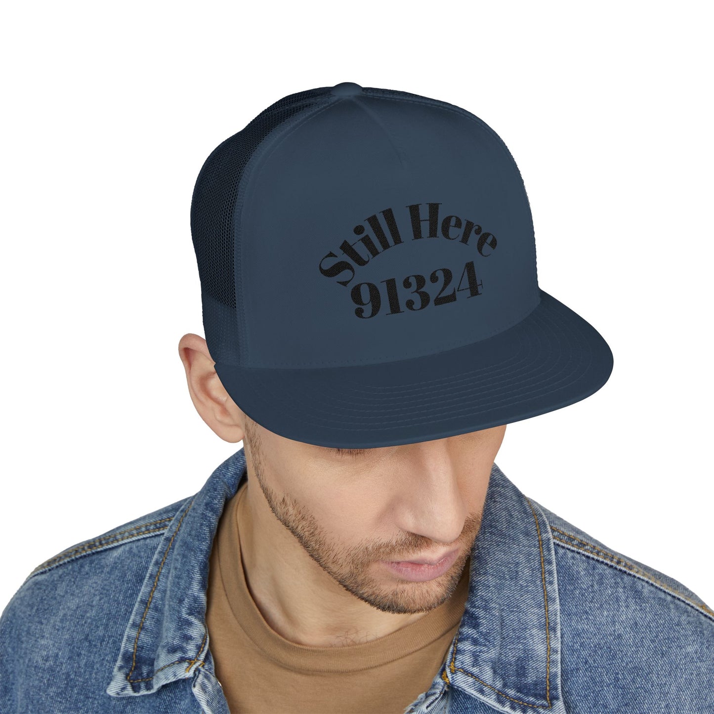 Embroidered 5 Panel Trucker Cap - Casual Cool, Perfect for Outdoors, Festivals, or Everyday Wear, Gift for Him/Her