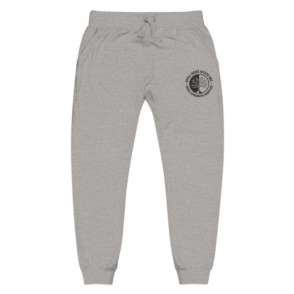 Embroidered Cozy Fleece Sweatpants — Vintage Moon Patch