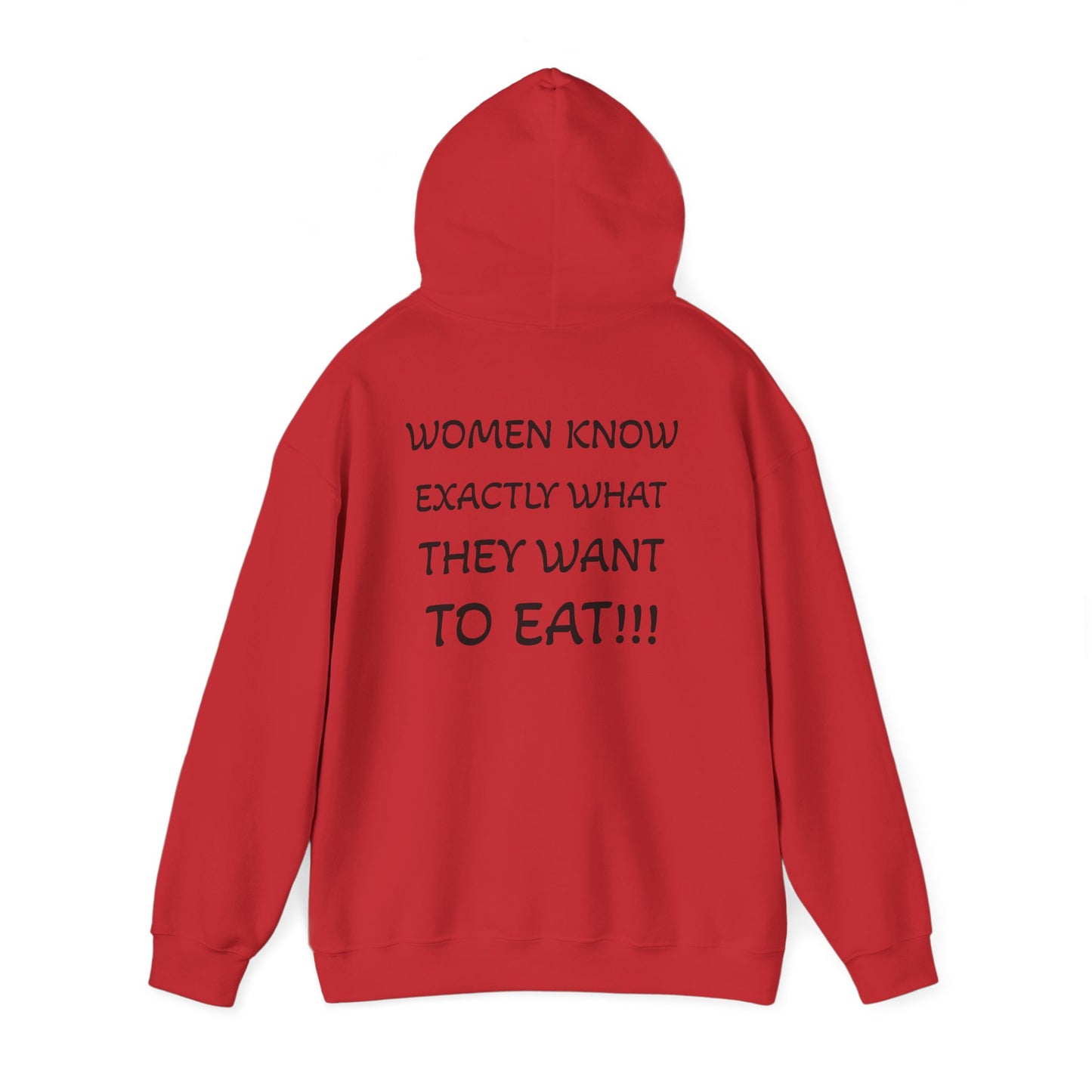 Funny Women's Food Humor Hoodie, Gift for Food Lovers, Cozy Sweatshirt for Casual Wear, Perfect for Birthdays, Holidays, or Parties
