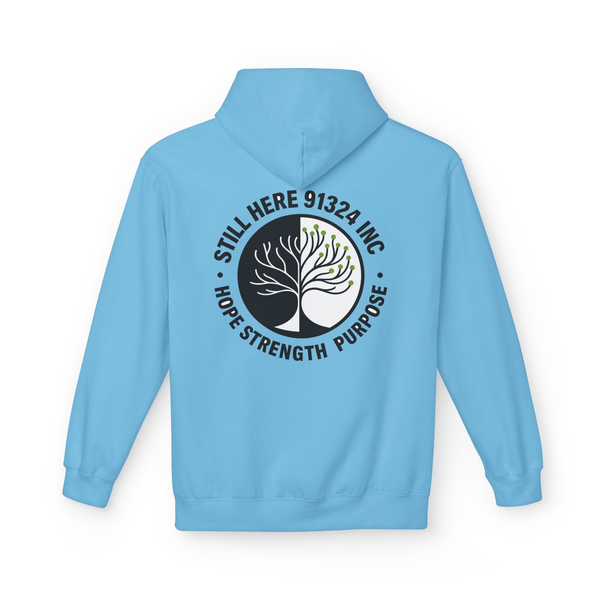 Unisex Fleece Hoodie - Hope Strength Purpose Design