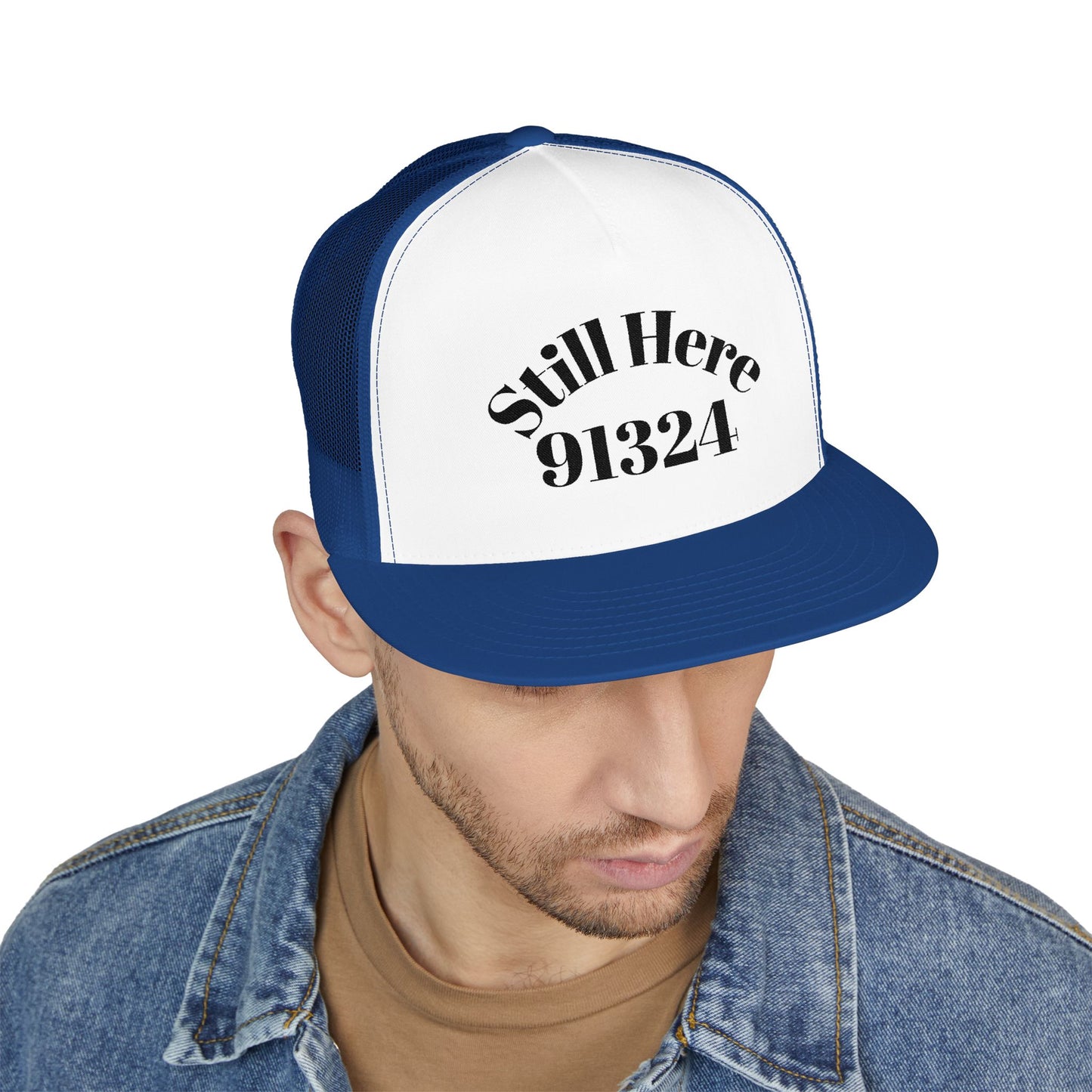 Embroidered 5 Panel Trucker Cap - Casual Cool, Perfect for Outdoors, Festivals, or Everyday Wear, Gift for Him/Her