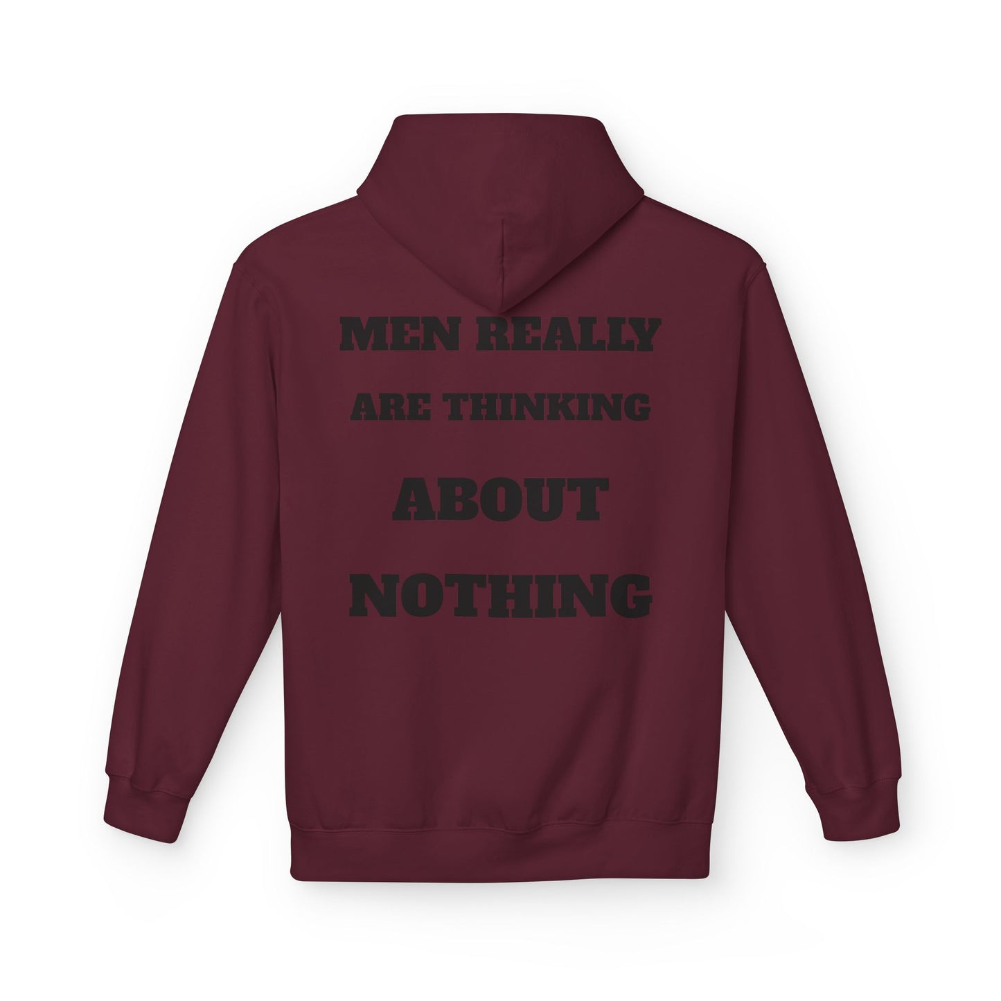Men's Thoughtful Fleece Hoodie, Unisex Casual Wear, Gift for Him, Funny Hoodie, Comfortable Everyday Styling