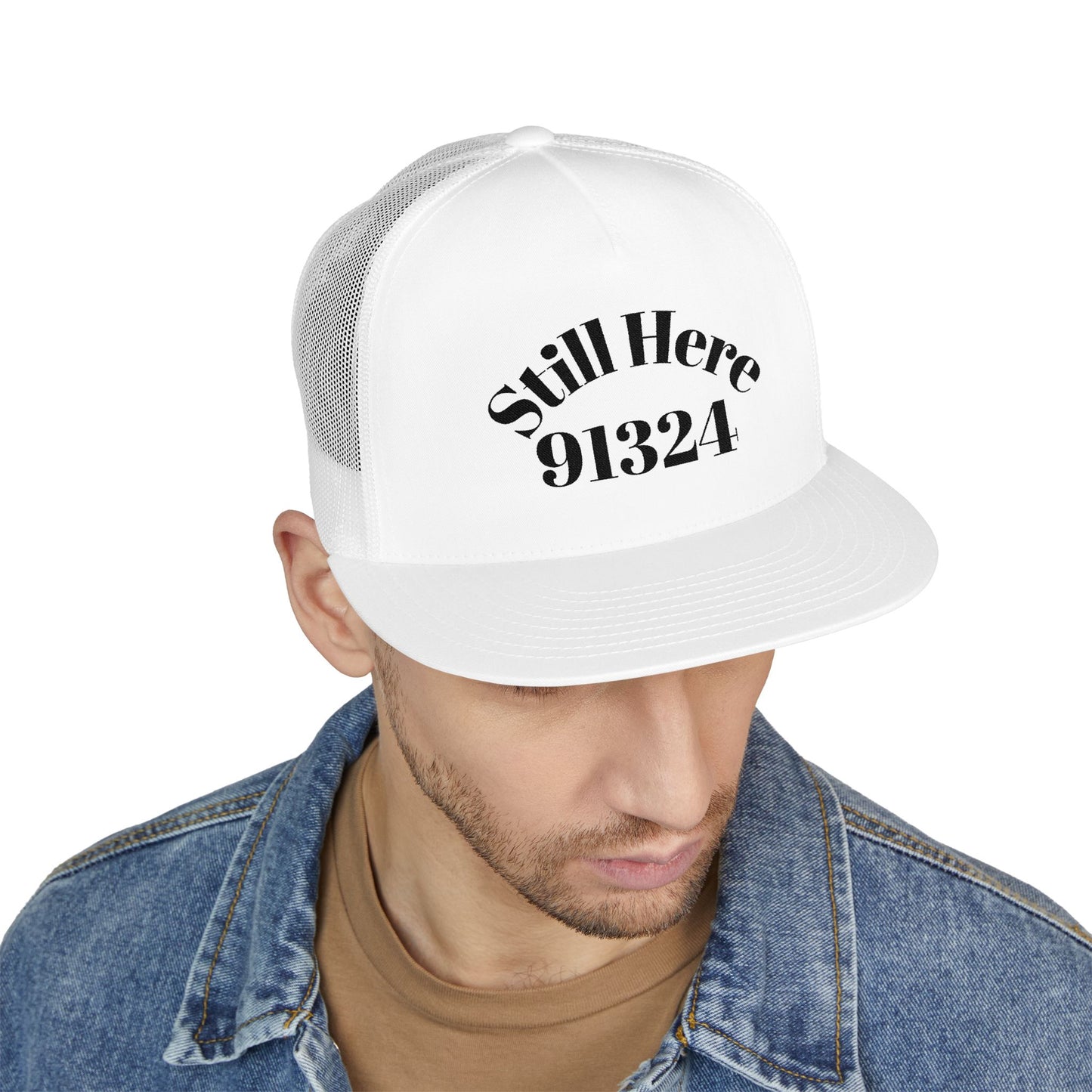 Embroidered 5 Panel Trucker Cap - Casual Cool, Perfect for Outdoors, Festivals, or Everyday Wear, Gift for Him/Her